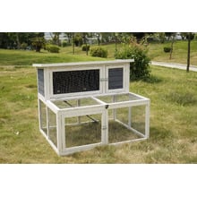 90cm Wooden Rabbit Hutch